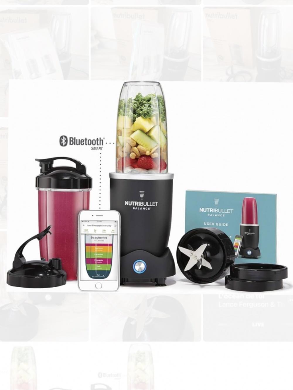 🪞 Nutribullet Balance smart Bluetouth 1200w hi speed blender mixer